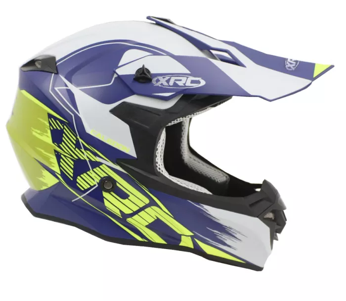 Helma na motokros XRC MX Caledon matt blue/white/yellow