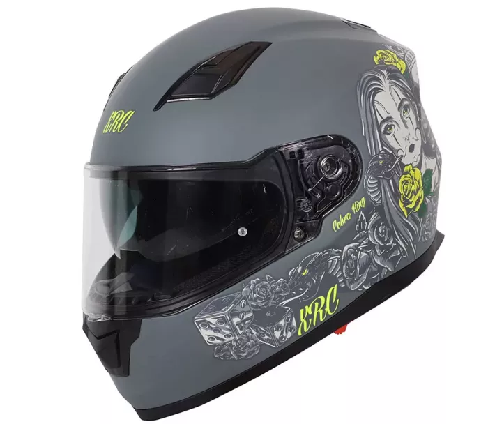 Helma na moto XRC Cobra king matt grey/fluo