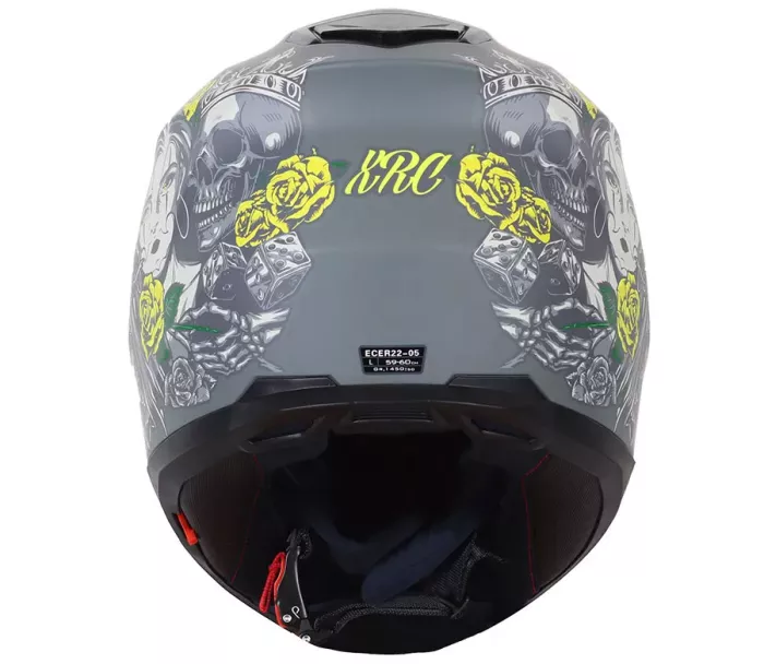 Helma na moto XRC Cobra king matt grey/fluo