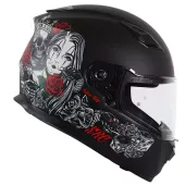 Helma na moto XRC Cobra king matt black/red