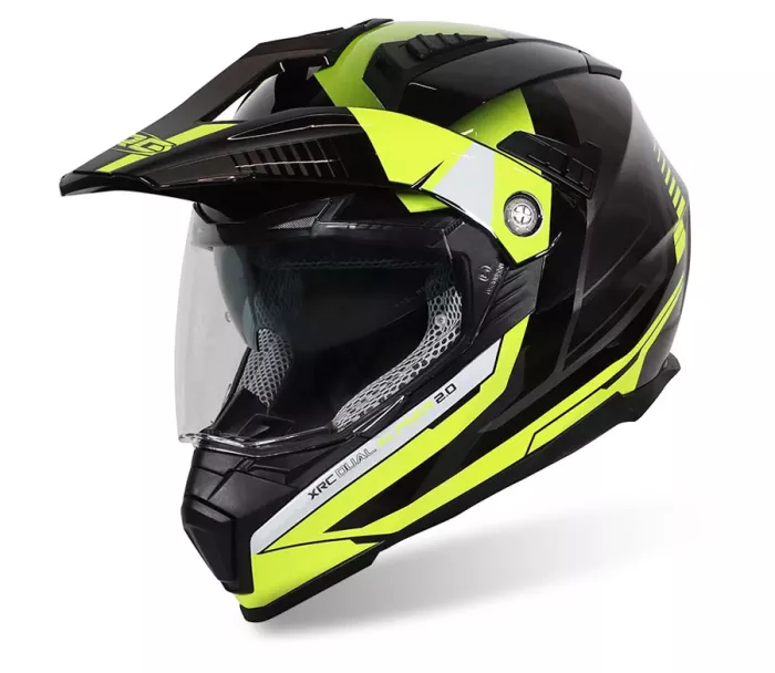 Helma na moto XRC Dual Alpiner 2.0 ECE06 black/fluo yellow