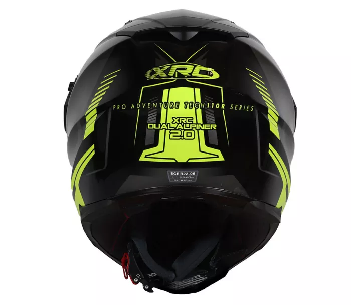 Helma na moto XRC Dual Alpiner 2.0 ECE06 black/fluo yellow