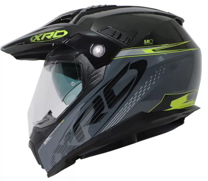 Helma na moto XRC Dual Alpiner 3.0 dark grey/black/fluo