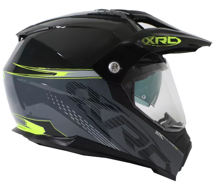 Helma na moto XRC Dual Alpiner 3.0 dark grey/black/fluo