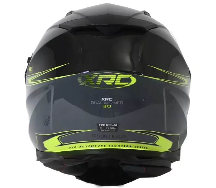 Helma na moto XRC Dual Alpiner 3.0 dark grey/black/fluo