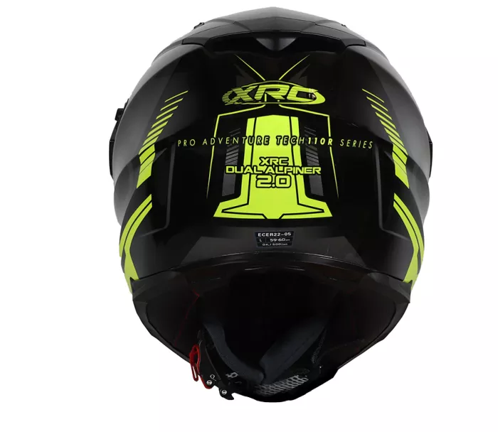 Helma na moto XRC Dual Alpiner 2.0 black/fluo