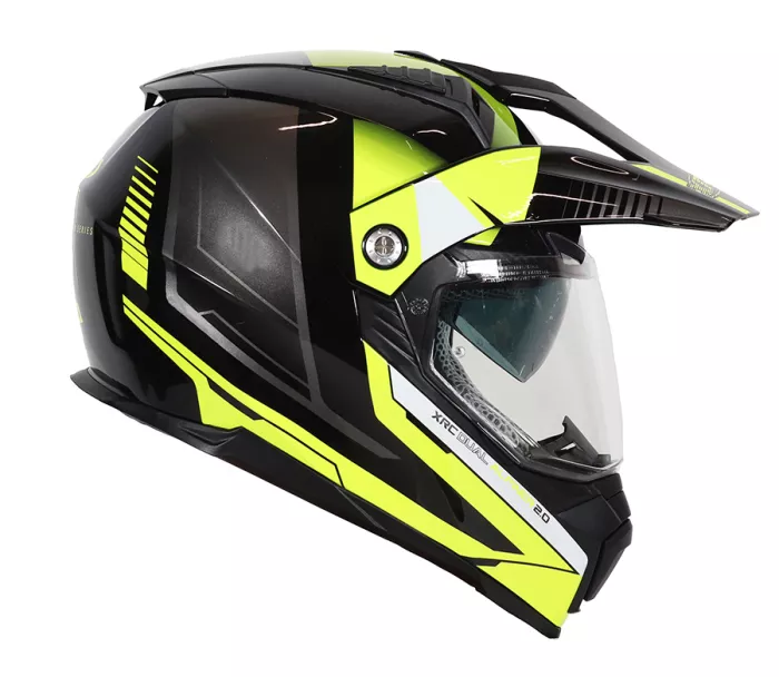 Helma na moto XRC Dual Alpiner 2.0 black/fluo