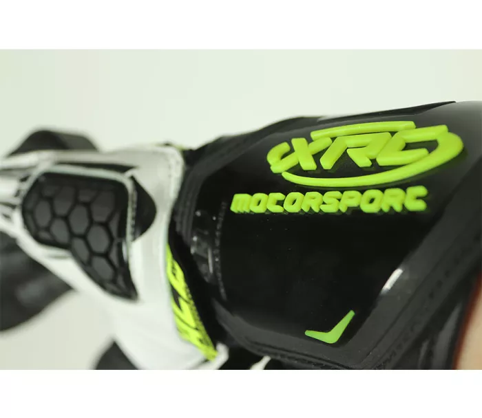 Rukavice na moto XRC HADERG RACE BLK/WHT/FLUO