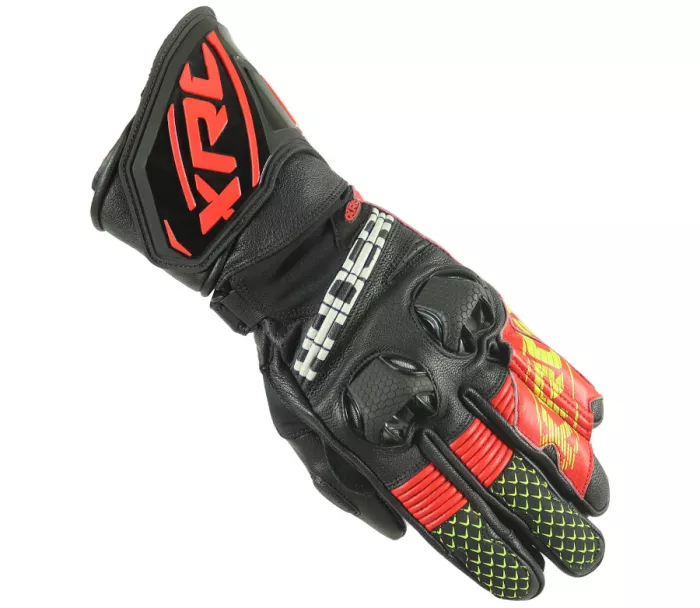 Rukavice na moto XRC HADERG RACE BLK/RED/FLUO