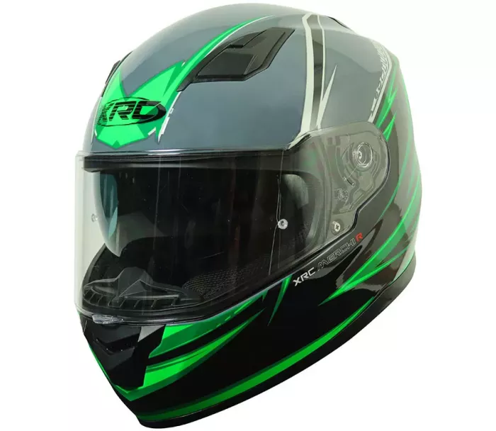 Helma na moto XRC Merchi R black/green/grey