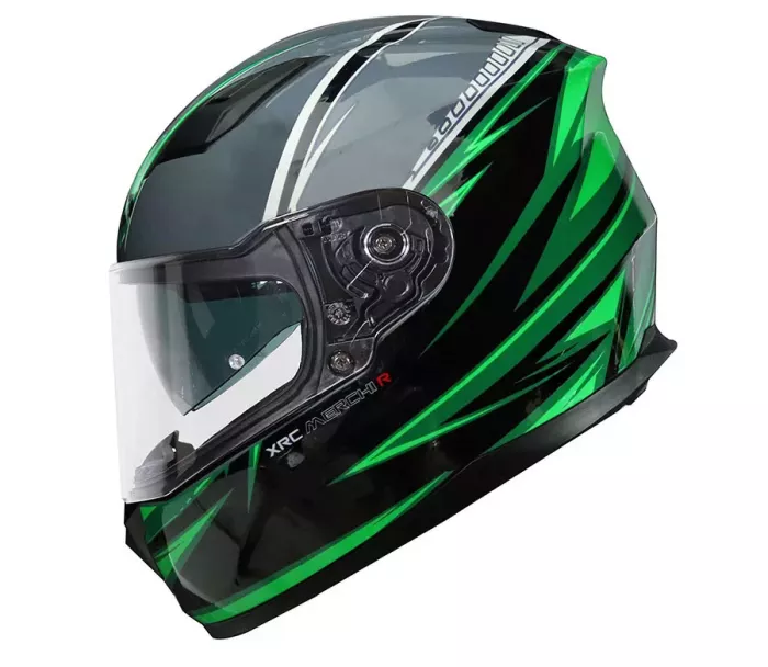 Helma na moto XRC Merchi R black/green/grey