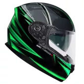 Helma na moto XRC Merchi R black/green/grey