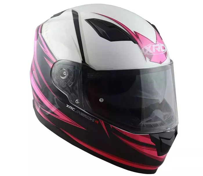 Helma na moto XRC Merchi R black/pink/white