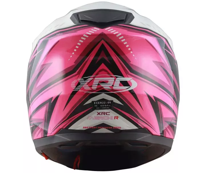 Helma na moto XRC Merchi R black/pink/white