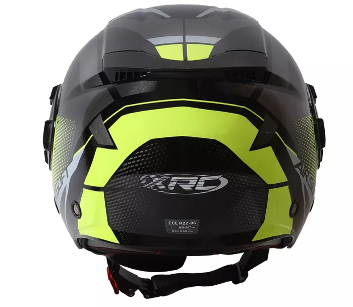 Helma na moto XRC Metric 2.0 black/fluo