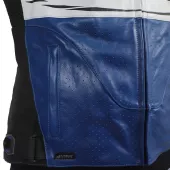 Kožená bunda na motorku XRC Moos blue/white/blk