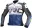 Kožená bunda na motorku XRC Moos blue/white/blk