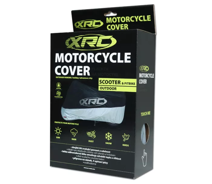 Plachta na moto XRC Outdoor Scooter/Pitbike grey/silver vel. S