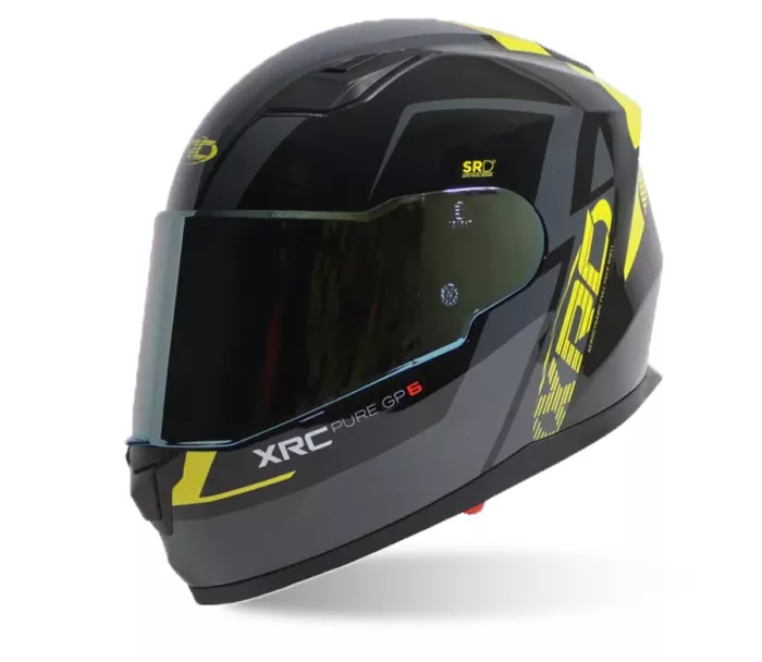 Helma na motorku XRC Pure GP 6 black/yellow fluo