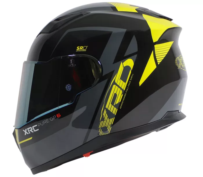 Helma na motorku XRC Pure GP 6 black/yellow fluo