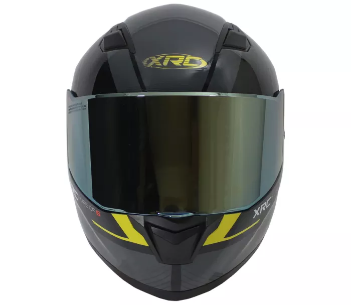 Helma na motorku XRC Pure GP 6 black/yellow fluo