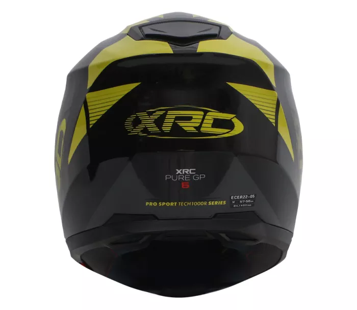 Helma na motorku XRC Pure GP 6 black/yellow fluo