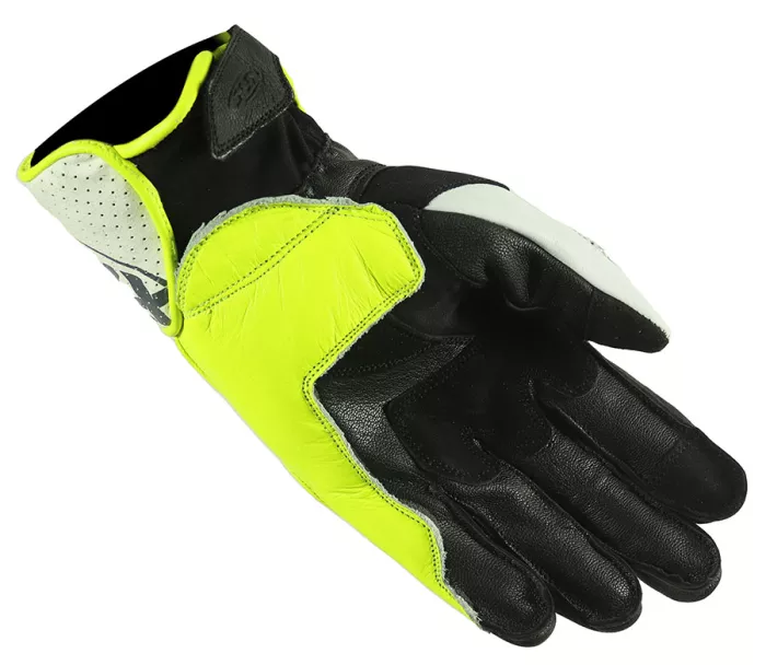 Rukavice na moto XRC RUN 1/2 WHT/FLUO/BLK