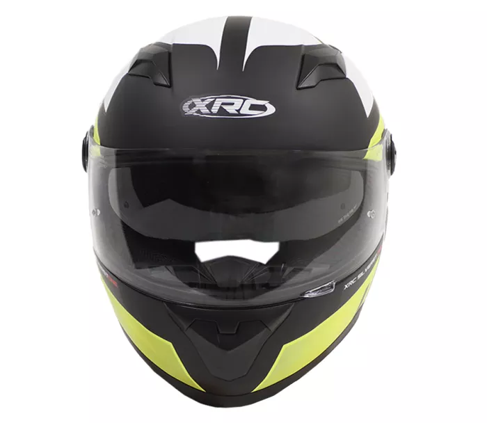 Helma na motorku XRC Silverstone matt black/white/yellow