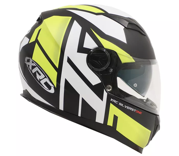 Helma na motorku XRC Silverstone matt black/white/yellow