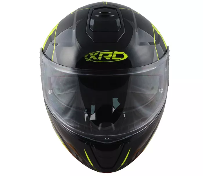 Výklopná helma na moto XRC Touraner 2.0 black/fluo