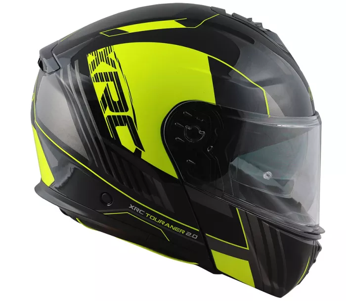 Výklopná helma na moto XRC Touraner 2.0 black/fluo