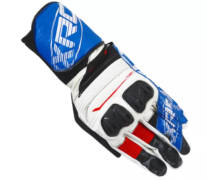 Rukavice na moto XRC TUMP GT7 WHT/BLUE/RED men gloves