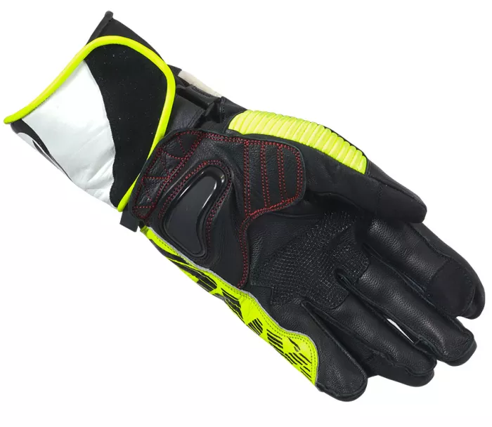 Rukavice na moto XRC TUMP GT7 WHT/BLK/FLUO men gloves