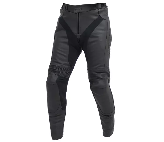 Kožené kalhoty XRC GLET men leather pants black