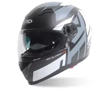 Helma na motorku XRC Silverstone matt black/grey/white vel. 2XL