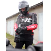 Kožená bunda na motorku XRC Moos blk/red/white