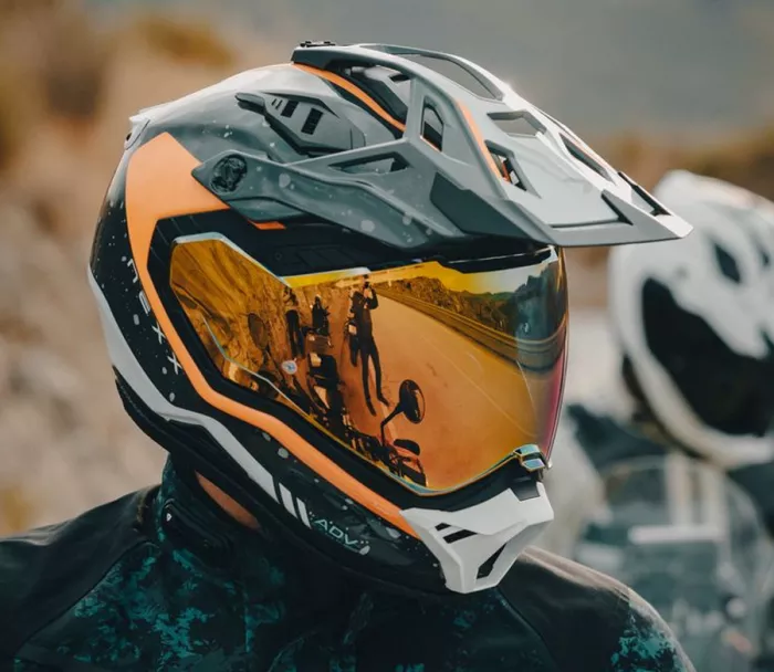 Adventure helma NEXX X.RALLY Yuma grey/orange