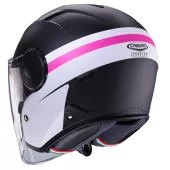 Otevřená helma Caberg Soho Zephyr matt black/white/fuchsia