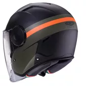 Otevřená helma Caberg Soho Zephyr matt black/military green/orange